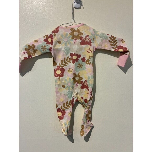 NWOT Member's Mark Pink Floral 100% Organic Cotton Sleeper - 3M - Picture 2 of 3